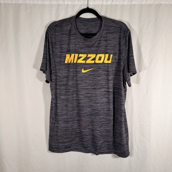 Nike Other - Mizzou Tigers Nike Shirt Men's Large Grey Short Sleeve Crew Neck Dri-Fit Print